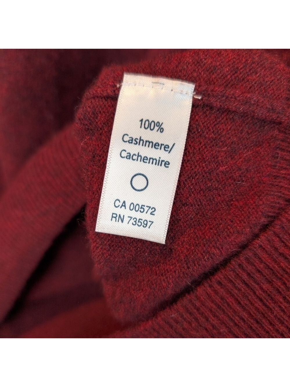 Harry Rosen Cashmere V-Neck Sweater Size L In VGUC - Picture 5 of 10